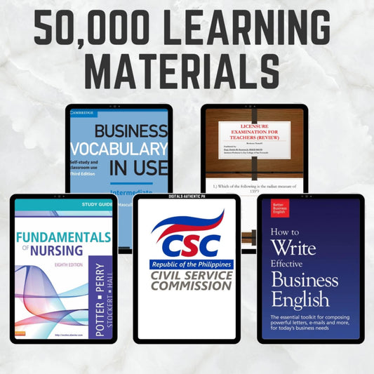 50,000 Learning Materials you can resell