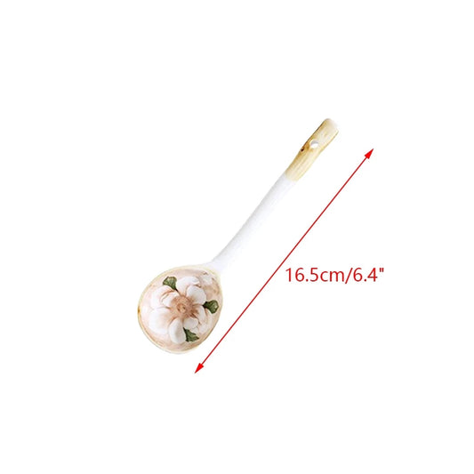 Ceramic Long Handle Spoon