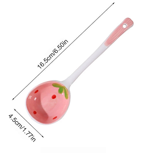 Ceramic Long Handle Spoon