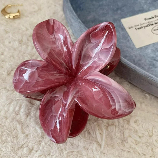 Gradient Plumeria Flower Hairpin